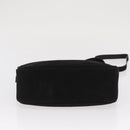 Salvatore Ferragamo Vala Shoulder Bag Suede Black Gold Auth BA10372-9