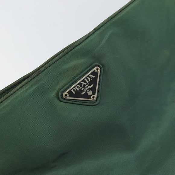 PRADA Tote Bag Nylon Green Auth BA10373