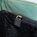 PRADA Tote Bag Nylon Green Auth BA10373-21