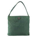 PRADA Tote Bag Nylon Green Auth BA10373-13