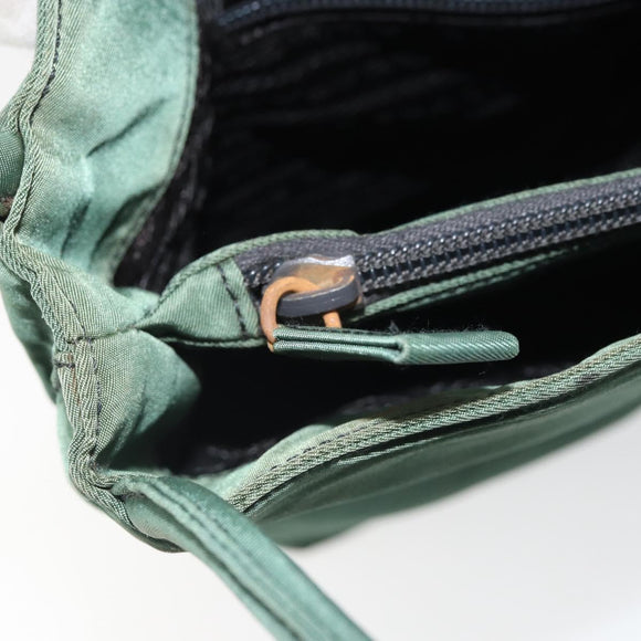 PRADA Tote Bag Nylon Green Auth BA10373