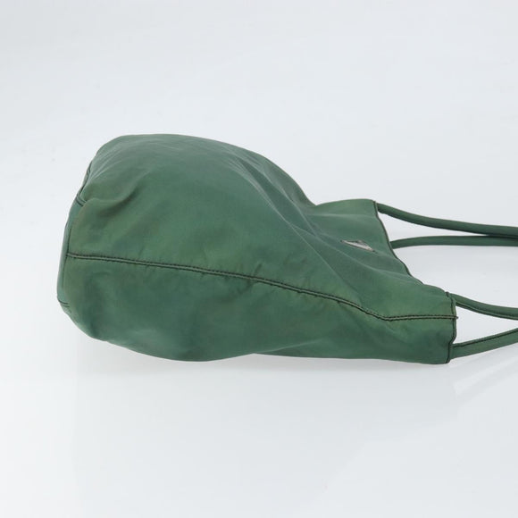 PRADA Tote Bag Nylon Green Auth BA10373