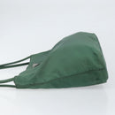 PRADA Tote Bag Nylon Green Auth BA10373-4