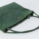 PRADA Tote Bag Nylon Green Auth BA10373-6
