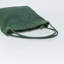 PRADA Tote Bag Nylon Green Auth BA10373-7