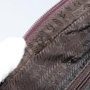 PRADA Hand Bag Nylon Khaki Silver Auth BA10374-18