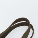 PRADA Hand Bag Nylon Khaki Silver Auth BA10374-8