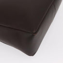 Salvatore Ferragamo Gancini Shoulder Bag Leather Brown Silver Auth BA10376-16