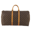 LOUIS VUITTON Monogram Keepall 55 Boston Bag M41424 LV Auth BA10377-13