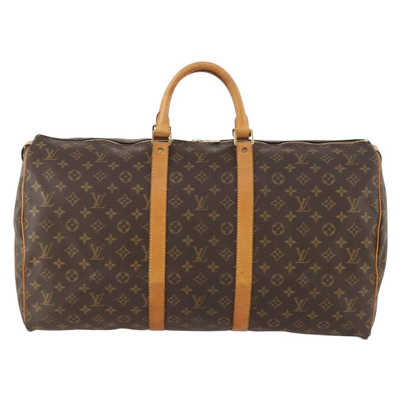 LOUIS VUITTON Monogram Keepall 55 Boston Bag M41424 LV Auth BA10377