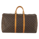 LOUIS VUITTON Monogram Keepall 55 Boston Bag M41424 LV Auth BA10377-2