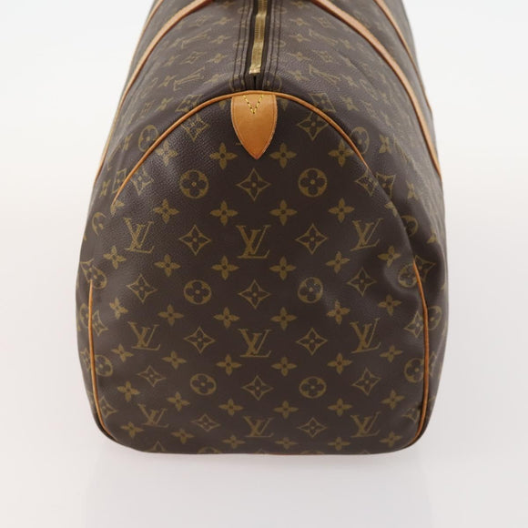 LOUIS VUITTON Monogram Keepall 55 Boston Bag M41424 LV Auth BA10377