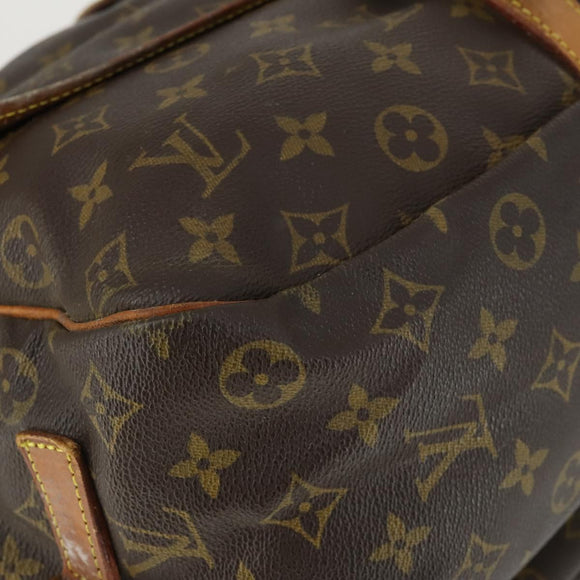 LOUIS VUITTON Monogram Saumur 35 Shoulder Bag M42254 LV Auth BA10390