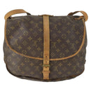 LOUIS VUITTON Monogram Saumur 35 Shoulder Bag M42254 LV Auth BA10390-2