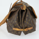 LOUIS VUITTON Monogram Saumur 35 Shoulder Bag M42254 LV Auth BA10390-3