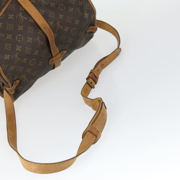 LOUIS VUITTON Monogram Saumur 35 Shoulder Bag M42254 LV Auth BA10390
