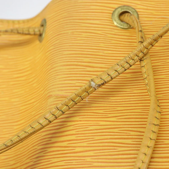 LOUIS VUITTON Epi Petit Noe Shoulder Bag Yellow M44109 LV Auth BA10392