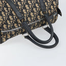 Christian Dior Trotter Canvas Hand Bag Navy Silver Auth BA10394-7