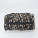 Christian Dior Trotter Canvas Hand Bag Navy Silver Auth BA10394-9