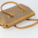 GUCCI Micro GG Supreme Hand Bag PVC Beige Gold 002 58 0219 Auth BA10396-6