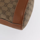 GUCCI GG Canvas Shoulder Bag Beige Gold Auth BA10397-12