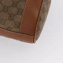 GUCCI GG Canvas Shoulder Bag Beige Gold Auth BA10397-14