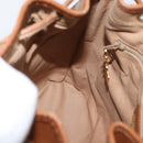 GUCCI GG Canvas Shoulder Bag Beige Gold Auth BA10397-22