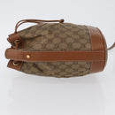 GUCCI GG Canvas Shoulder Bag Beige Gold Auth BA10397-5