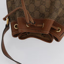 GUCCI GG Canvas Shoulder Bag Beige Gold Auth BA10397-6