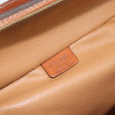 CELINE Macadam Canvas Hand Bag PVC Leather Brown Gold Auth BA10398-19