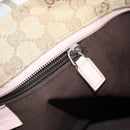 GUCCI GG Canvas Sherry Line Hand Bag Beige Gold 131230 Auth BA10400-20