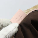 GUCCI GG Canvas Sherry Line Hand Bag Beige Gold 131230 Auth BA10400-12
