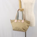 GUCCI GG Canvas Sherry Line Hand Bag Beige Gold 131230 Auth BA10400-23