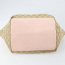 GUCCI GG Canvas Sherry Line Hand Bag Beige Gold 131230 Auth BA10400-5