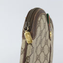 GUCCI GG Supreme Web Sherry Line Bag PVC Beige Gold 904 02 047 Auth BA10402-10