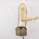GUCCI GG Supreme Web Sherry Line Bag PVC Beige Gold 904 02 047 Auth BA10402-22