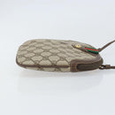 GUCCI GG Supreme Web Sherry Line Bag PVC Beige Gold 904 02 047 Auth BA10402-3