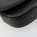 GUCCI Shoulder Bag Leather Gold Black Auth BA10403-15