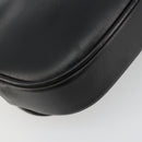 GUCCI Shoulder Bag Leather Gold Black Auth BA10403-17