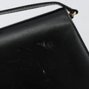 GUCCI Shoulder Bag Leather Gold Black Auth BA10403-9