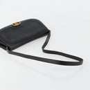 GUCCI Shoulder Bag Leather Gold Black Auth BA10403-7