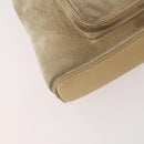 GUCCI Bamboo Backpack Suede Leather Black Gold 003 2058 0030 Auth BA10404-17