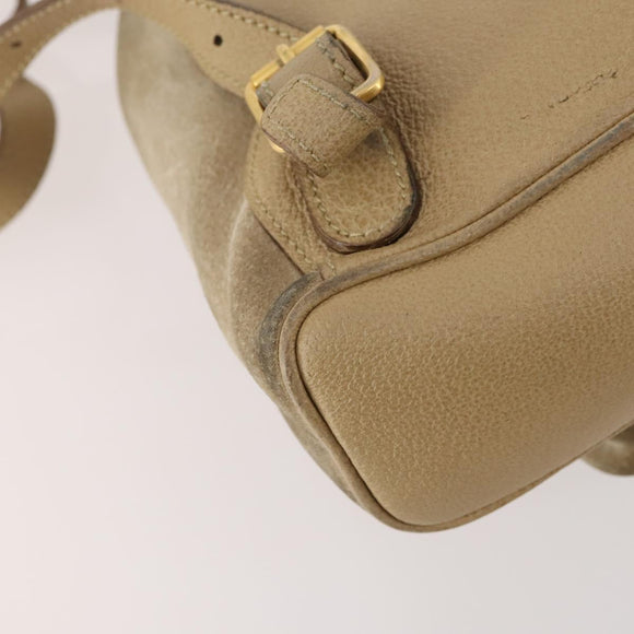 GUCCI Bamboo Backpack Suede Leather Black Gold 003 2058 0030 Auth BA10404