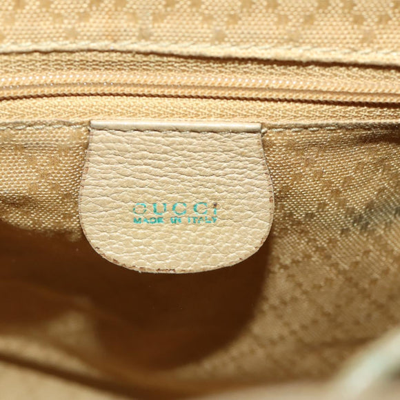 GUCCI Bamboo Backpack Suede Leather Black Gold 003 2058 0030 Auth BA10404