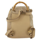GUCCI Bamboo Backpack Suede Leather Black Gold 003 2058 0030 Auth BA10404-2