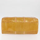LOUIS VUITTON Monogram Vernis Mercer Boston Bag Beige M91000 LV Auth BA10406-11