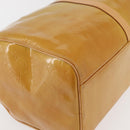 LOUIS VUITTON Monogram Vernis Mercer Boston Bag Beige M91000 LV Auth BA10406-14