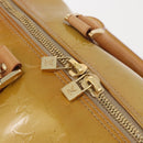 LOUIS VUITTON Monogram Vernis Mercer Boston Bag Beige M91000 LV Auth BA10406-19