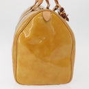 LOUIS VUITTON Monogram Vernis Mercer Boston Bag Beige M91000 LV Auth BA10406-6