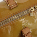 LOUIS VUITTON Monogram Vernis Mercer Boston Bag Beige M91000 LV Auth BA10406-8